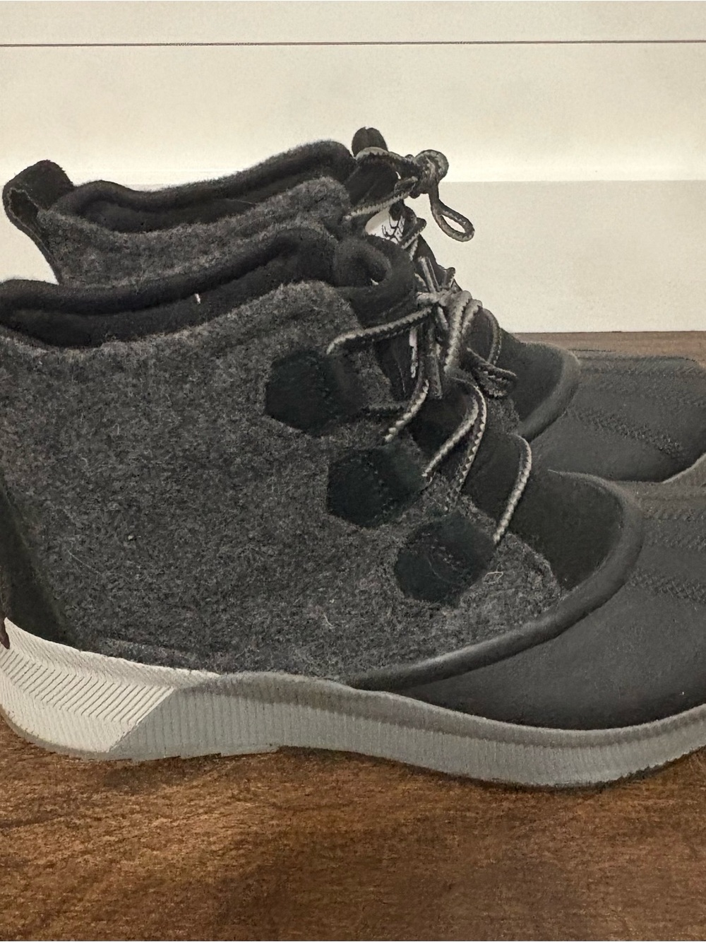 Sorel Explorer Joan Felt Waterproof Boot Black